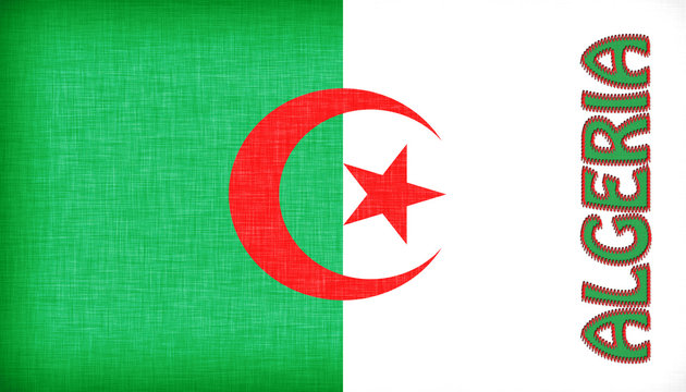 Linen flag of Algeria