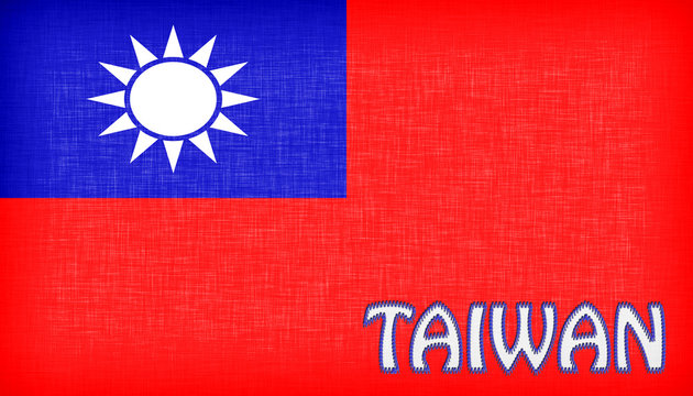 Linen flag of Taiwan