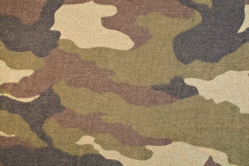 Fabric with spotted pattern in the background
