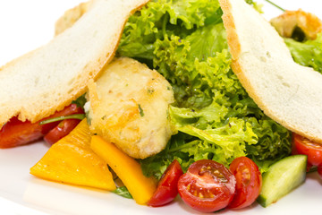 Овощной салат с сыром