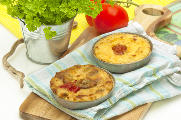 two cheese tartlets(horizontal)