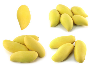 mangoes isolated on a white background