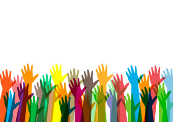 hands of money vector illustration