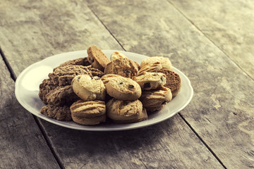 Cookies on plate