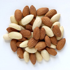 Almonds pile