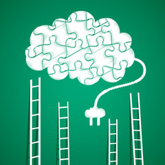 cloud computing concept stock vector