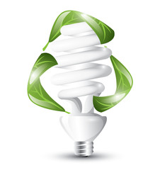 Fluorescent lightbulb, recycle concept