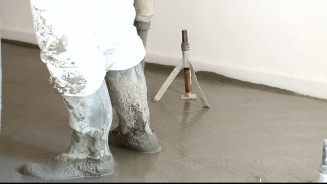 r&eacute;alisation d'une dalle b&eacute;ton