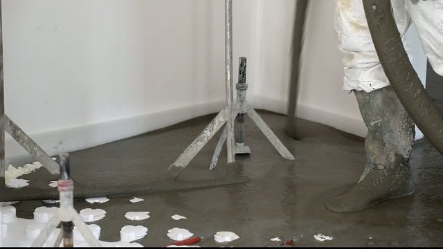 r&eacute;alisation d'une dalle b&eacute;ton