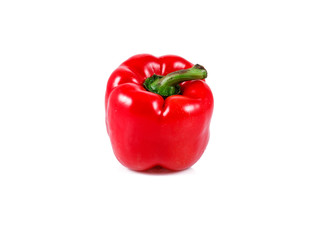 fresh red pepper isolated over white background