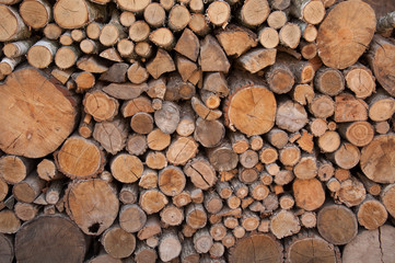 firewood as a background