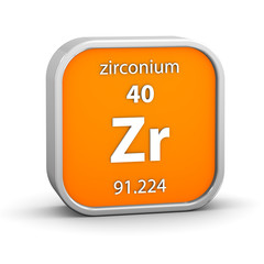 Zirconium material sign