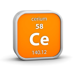 Cerium material sign