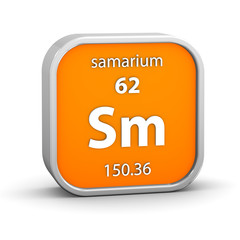 Samarium material sign