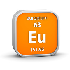 Europium material sign
