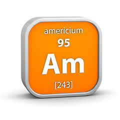 Americium material sign