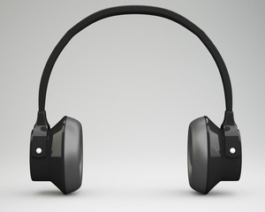 Black headphones