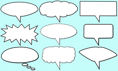 Obraz premium nuvole fumetto