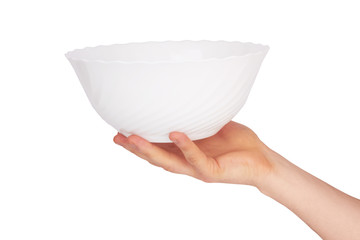bowl on hand