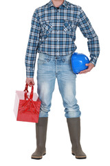 Builder holding tool box