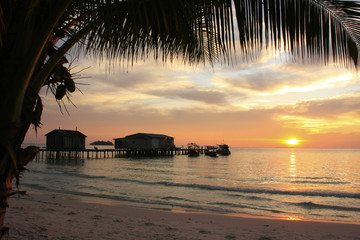 Sunrise at Koh Rong island, Cambodia