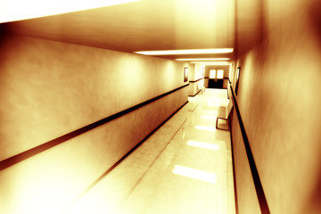 Scary Horror Hospital Corridor