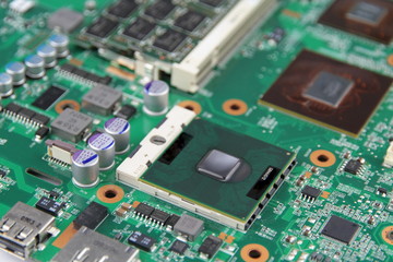 Electronic Circuit  - Motherboard - microprocessor