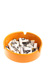 Ashtray and cigarettes