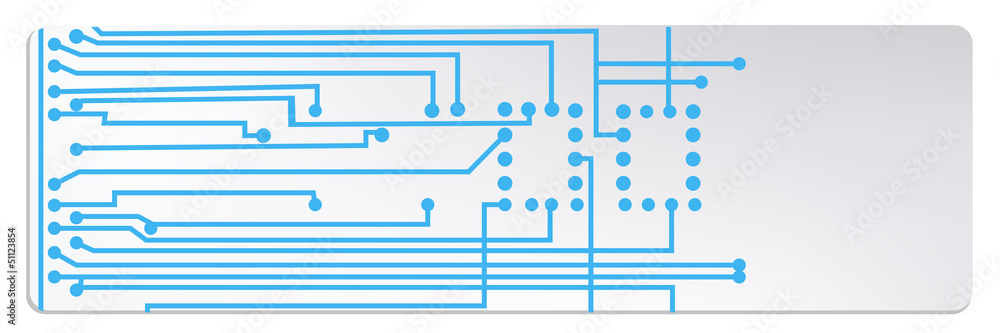 Poster techno circuit web banners. eps10 vector illustration
