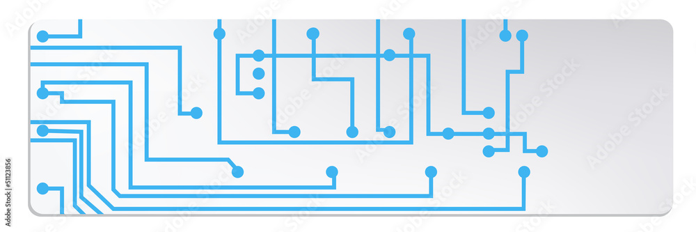 Poster techno circuit web banners. eps10 vector illustration