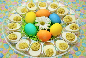 Fototapeta na wymiar Easter Egg Appetizers