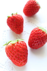strawberry from Japan on white background