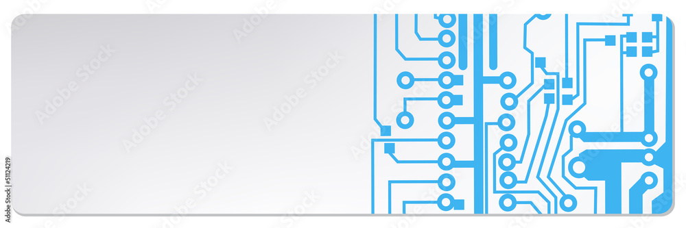 Poster techno circuit web banners. eps10 vector illustration