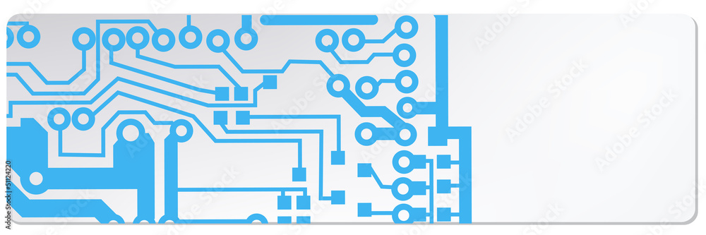 Poster techno circuit web banners. eps10 vector illustration