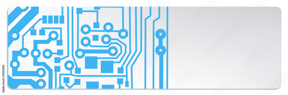 Poster techno circuit web banners. eps10 vector illustration