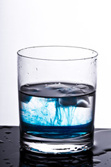 Blue ice drink
