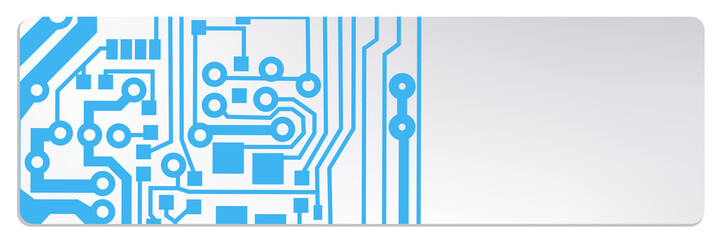 techno circuit web banners. EPS10 vector illustration