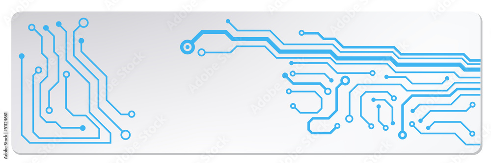 Poster web circuit board techno banner. eps10 vector illustration