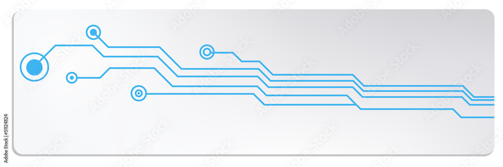 Poster techno circuit web banners. eps10 vector illustration