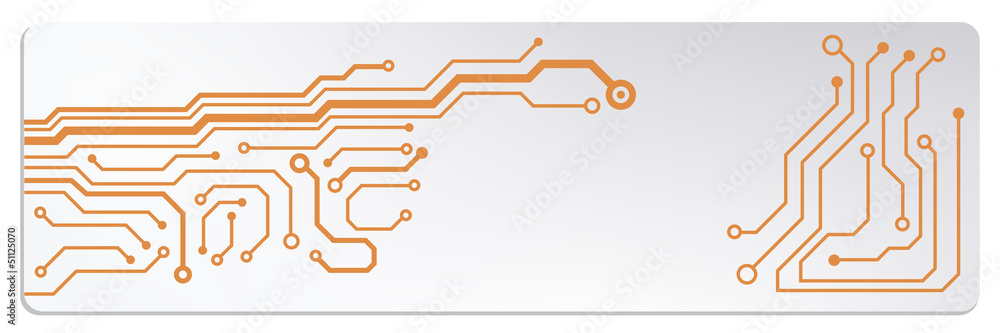 Poster techno circuit web banners. eps10 vector illustration