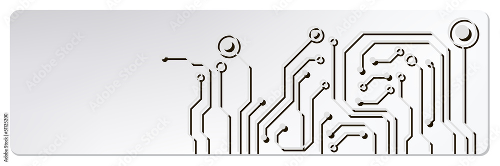 Poster techno circuit web banners. eps10 vector illustration