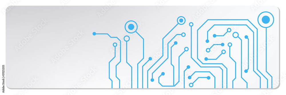 Poster techno circuit web banners. eps10 vector illustration