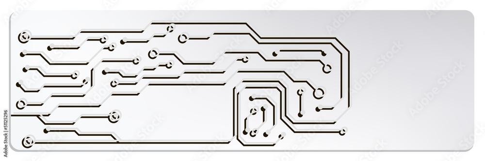 Poster techno circuit web banners. EPS10 vector illustration