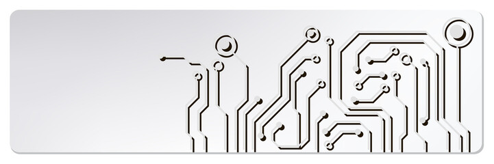 techno circuit web banners. EPS10 vector illustration