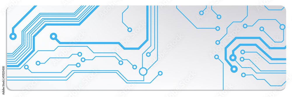 Poster techno circuit web banners. eps10 vector illustration
