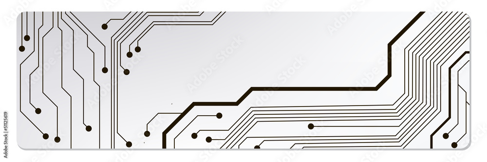 Poster techno circuit web banners. EPS10 vector illustration