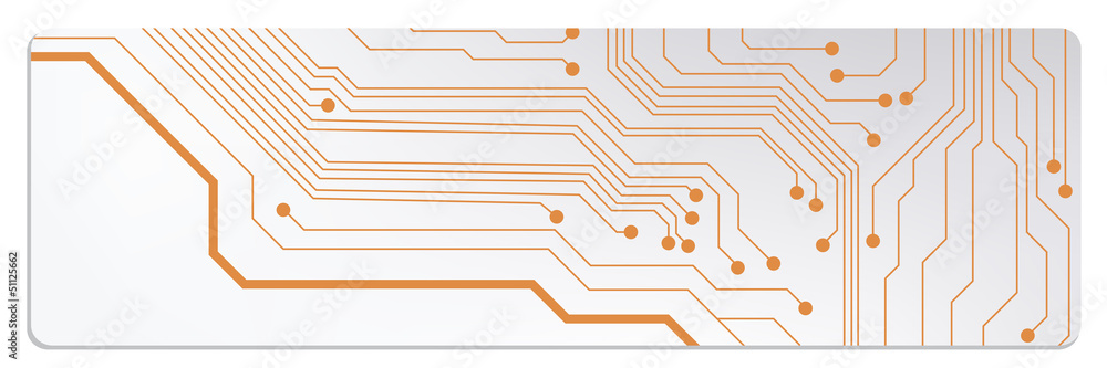 Poster techno circuit web banners. eps10 vector illustration