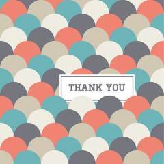 seamless pattern background vector, thank you card - 51126855