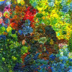 Fototapeta na wymiar Image of oil-paint palette