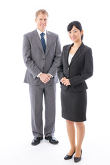 global business image on white background